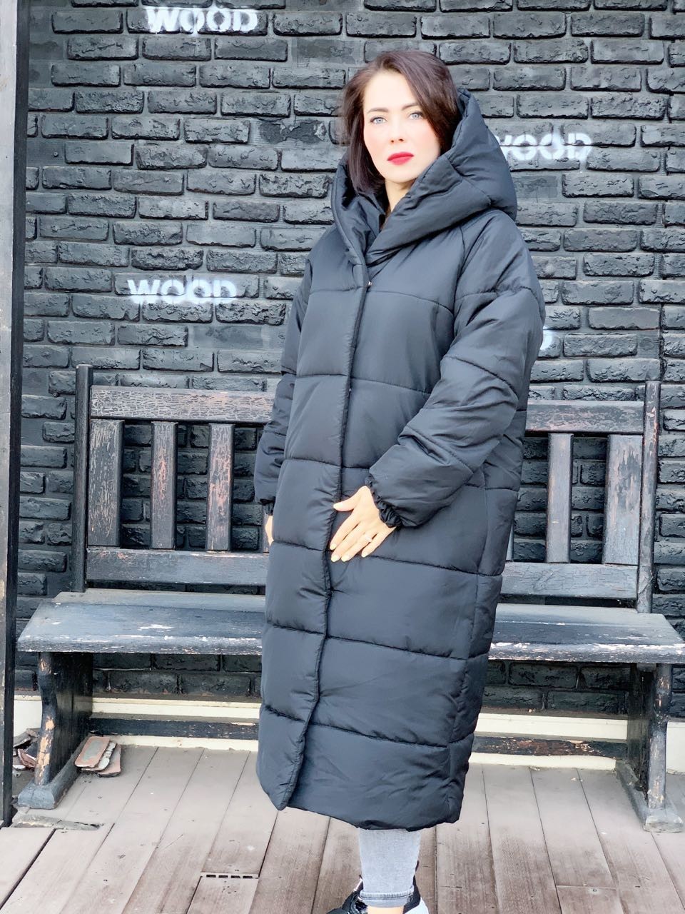 

Куртка MaLika одеяло длинная oversize черная 50-52