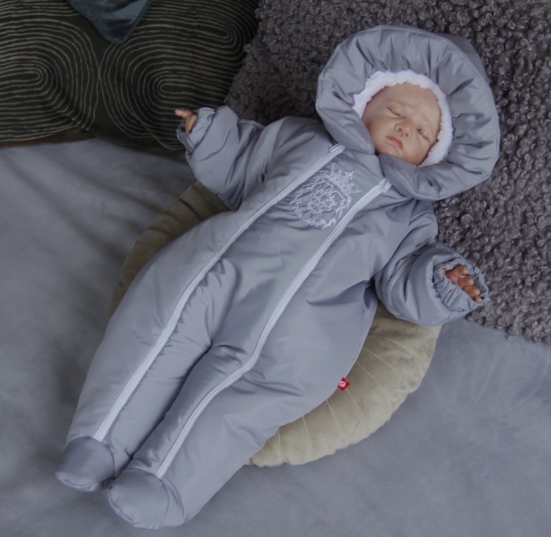 

Зимний комбинезон для малышей Brilliantbaby King 56-68 см серый