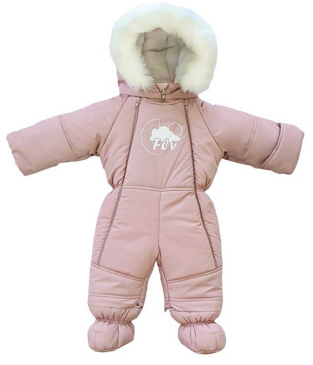 

Зимний комбинезон цельный для девочки Flavien М3033 62-68 см пудра
