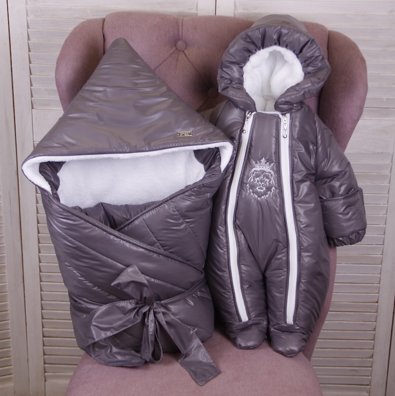 

Комплект на выписку из роддома зимой Brilliantbaby Финляндия 56-68 капучино