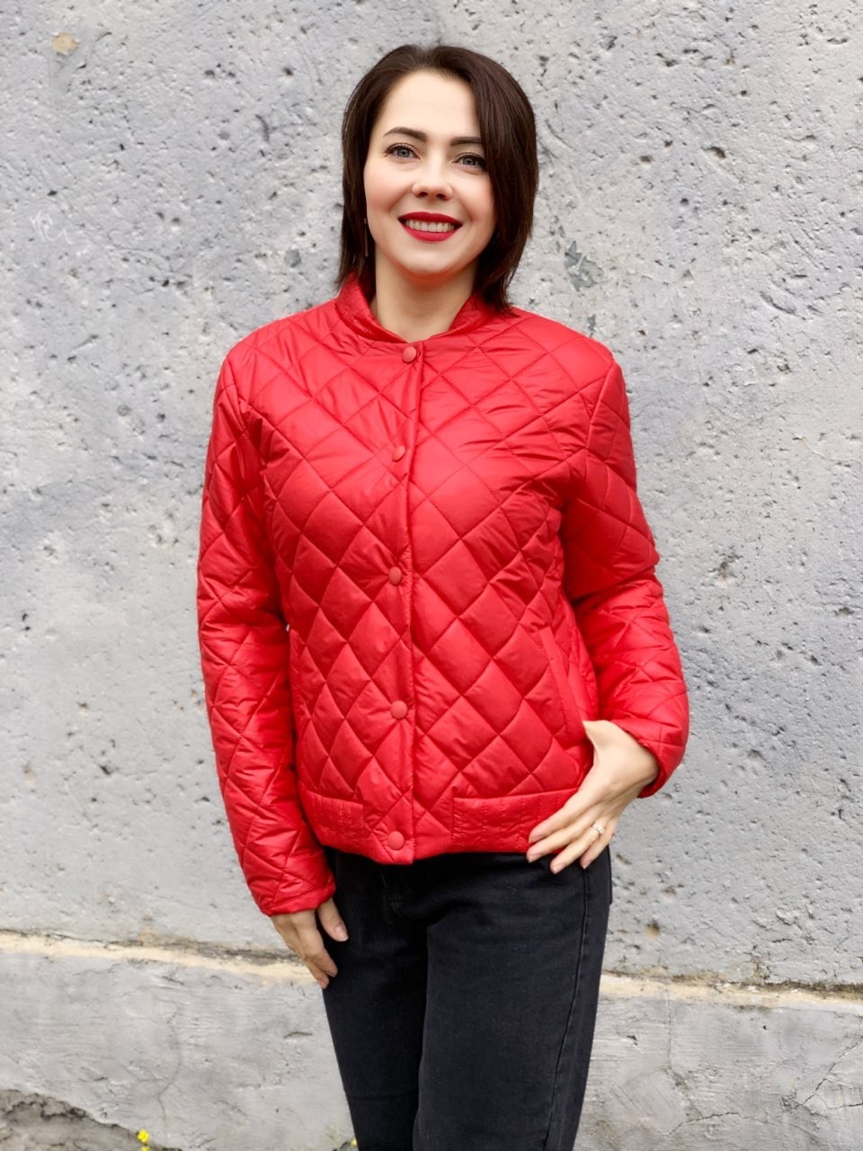 

Куртка Khan стеганая красный  3XL, Куртка Khan стеганая красный 54 3XL