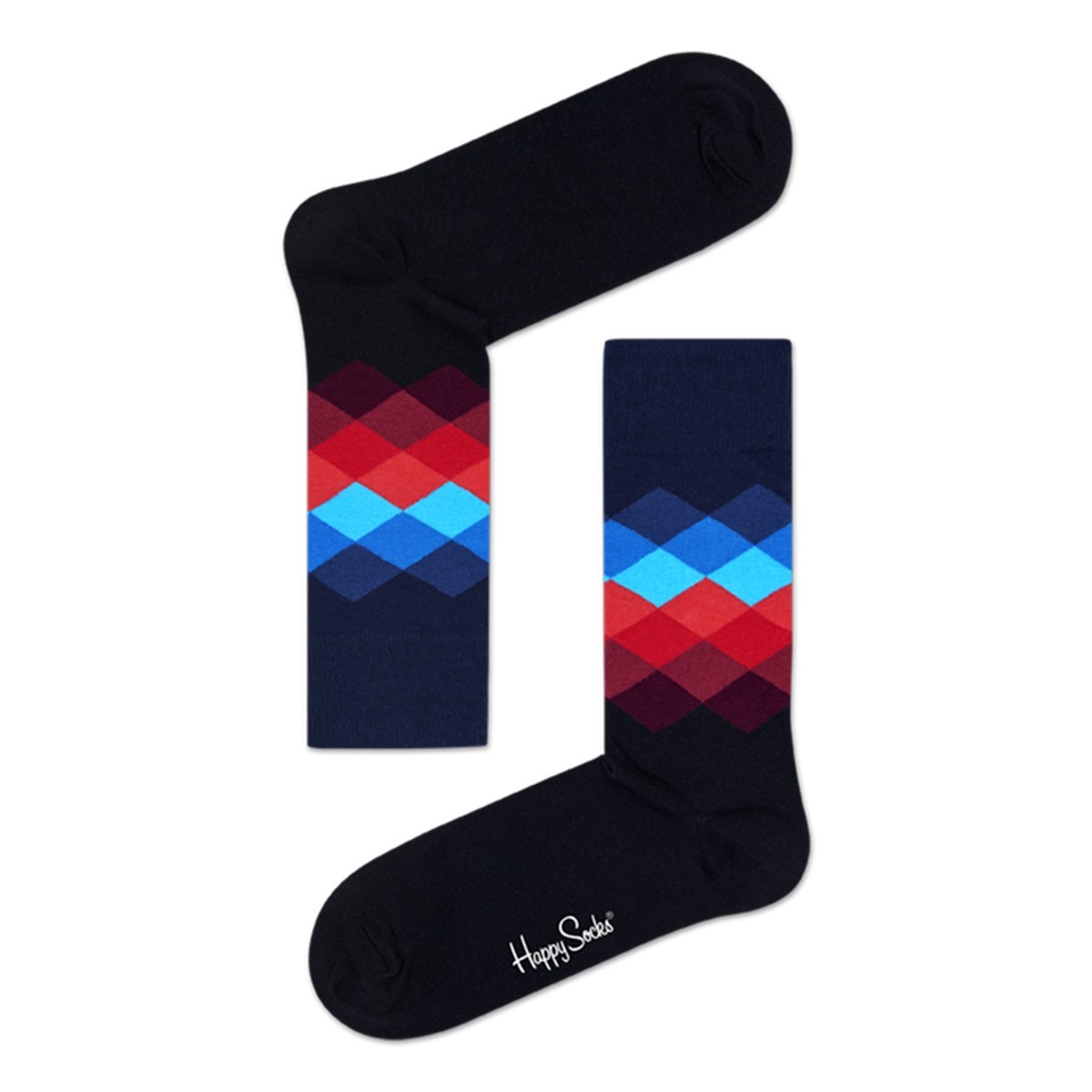 

Носки Happy Socks Faded Diamond Sock 41-46 в ромб Мультиколор (FD01-069)