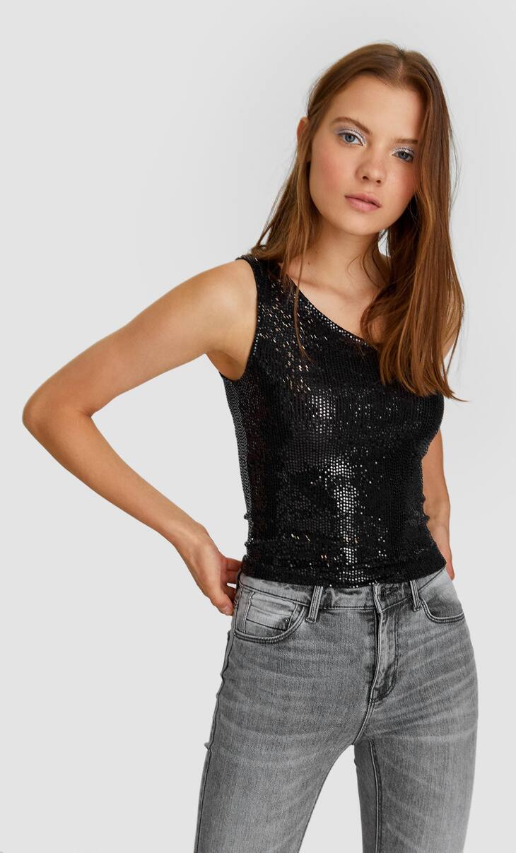 

топ Stradivarius 6748/187/001SK M чорний