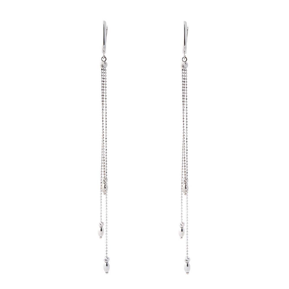 

Золотые серьги на цепочке с05599 Оникс