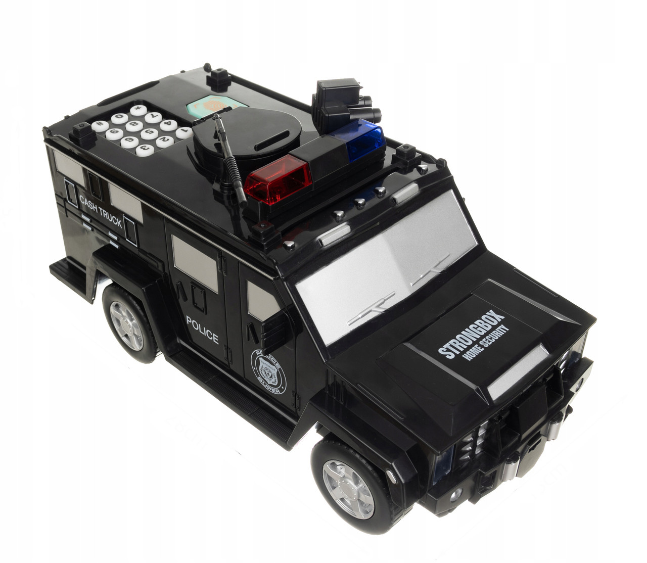 

Сейф детский машина полиции LEGO копилка машина с кодовым замком Black (tdd044)