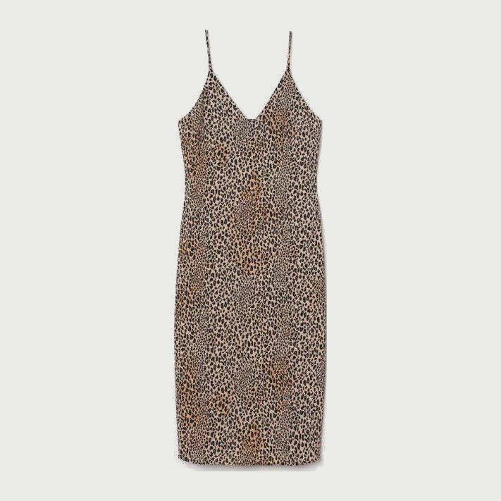 

Платье H&M 7566248RP5 36 Бежевое леопардовое