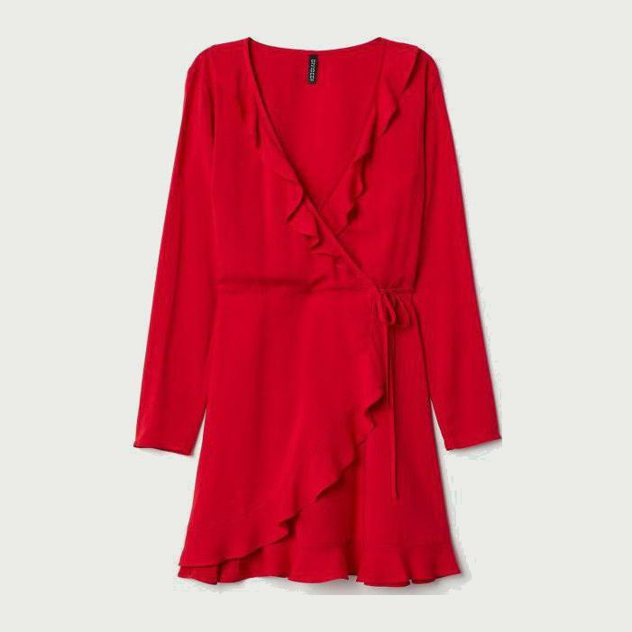 

Платье H&M 0714718-9  Красное, Платье H&M 0714718-9 44 Красное