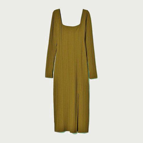 

Платье H&M 8479590sm  Темно-горчичное, Платье H&M 8479590sm L Темно-горчичное