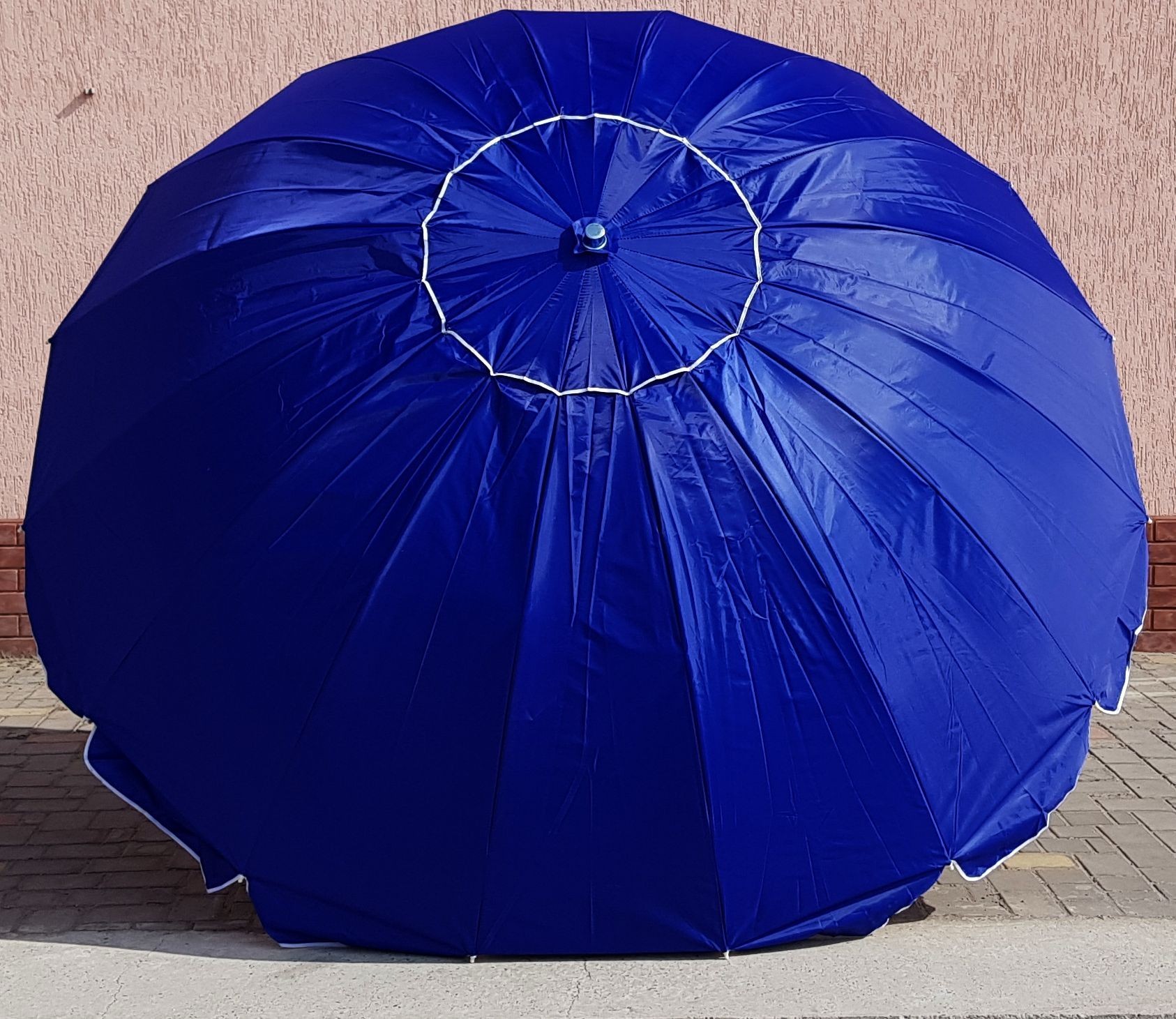 

Зонт садовый торговый Sansan Umbrella 096W синий круглый 3 метра 16 спиц