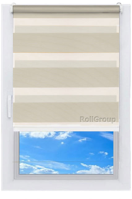 

Ролета тканевая Roll Group День-ночь 65х165 Желтый 213