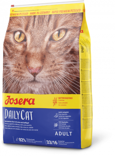 

Сухой корм Josera DailyCat беззерновой для взрослых кошек с чувствительным пищеварением 2 кг