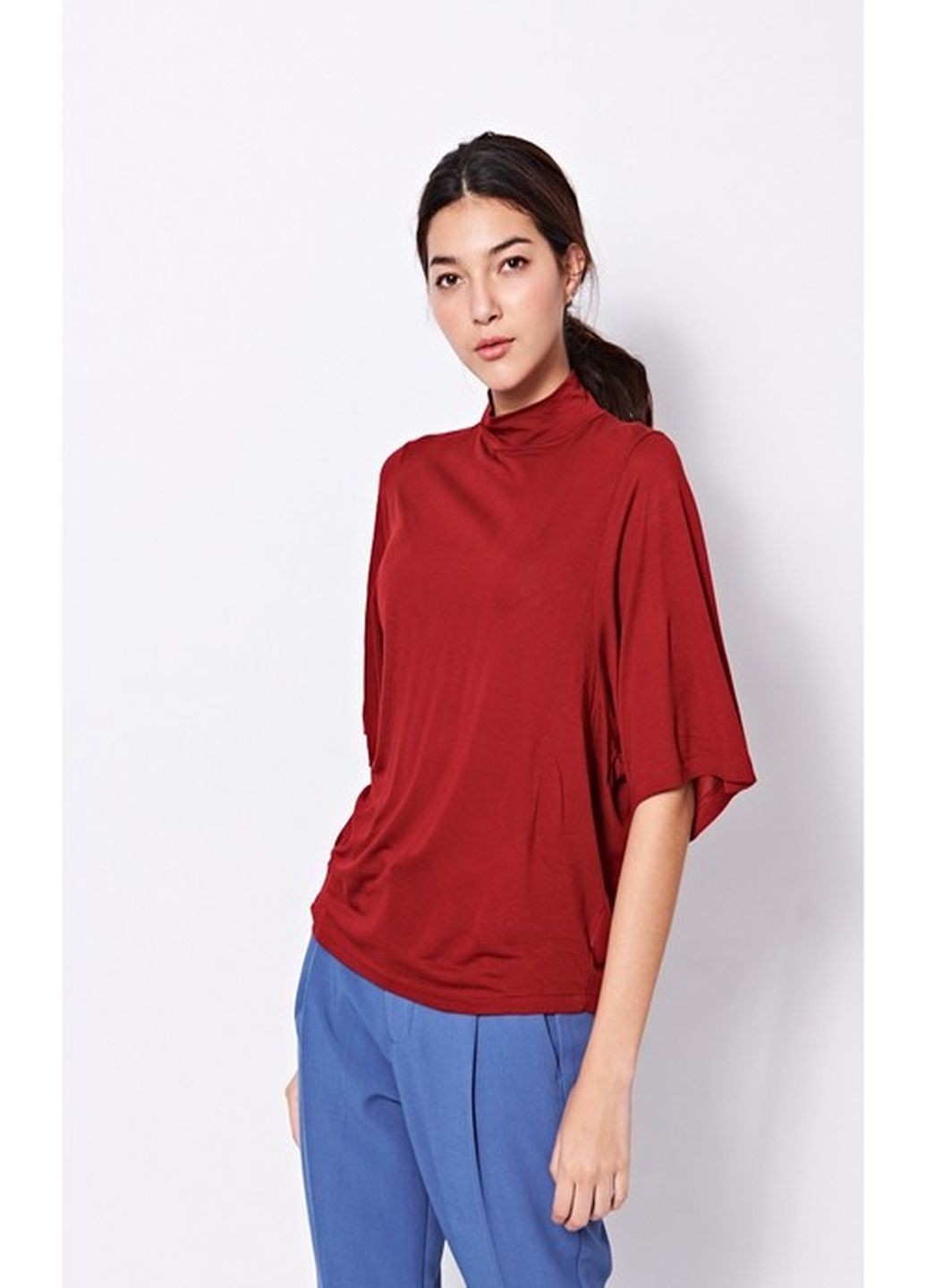 

Женский топ Benetton  бордовый 8300338911729, Женский топ Benetton S бордовый 8300338911729