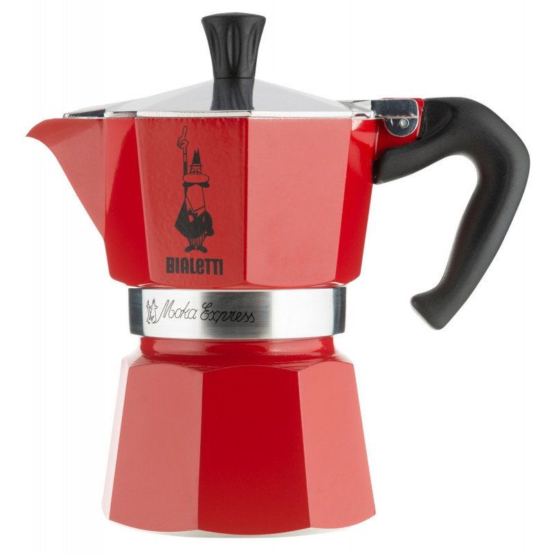

Кофеварка гейзерная на 3 чашки красная, Bialetti