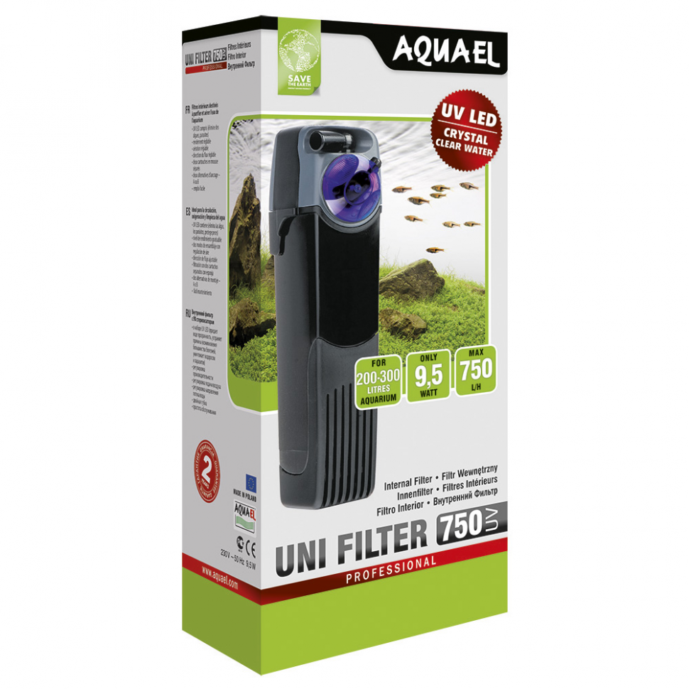 

Внутренний фильтр для аквариума Aquael UniFilter 750 UV до 300 л