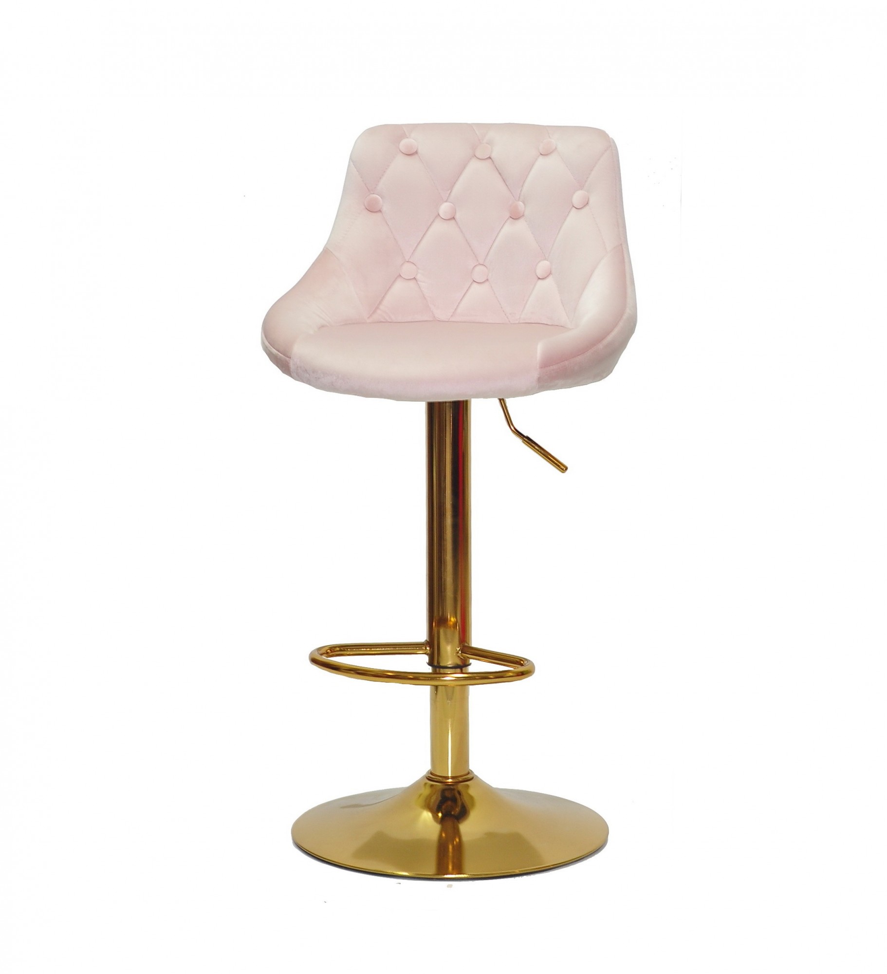 

Кресло барное Onder Mebli FORO + BUTTON Б-Т РОЗОВЫЙ B-1021 BAR GD - BASE