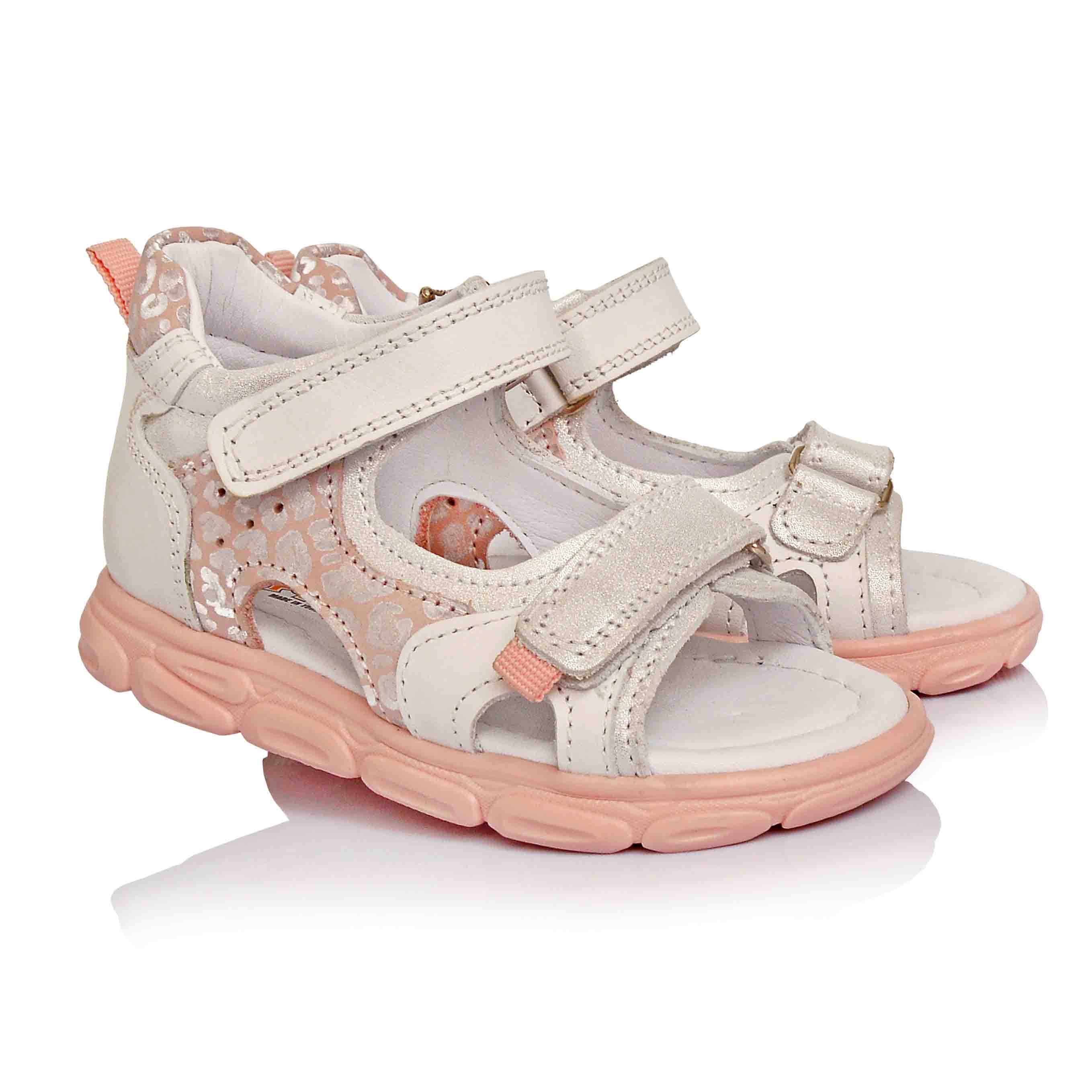 

Босоножки для девочек Bebe Fashion 21 Бело-розовые