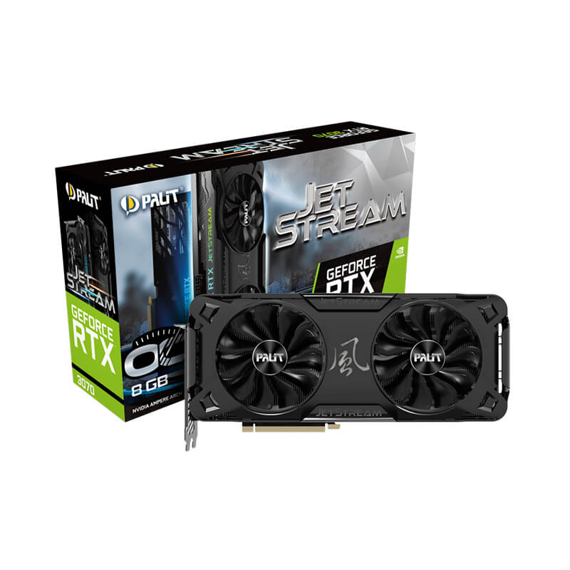

Видеокарта Palit GF RTX 3070 8GB GDDR6 JetStream OC (NE63070T19P2-1040J)