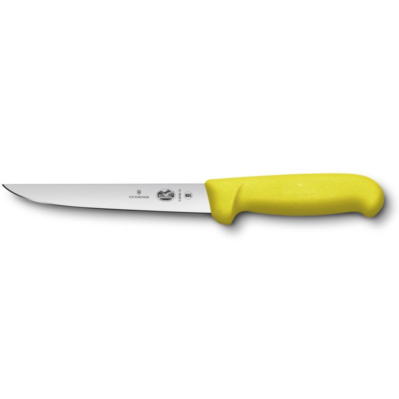 

Кухонный нож Fibrox Boning 15см обвалочный с желт. ручкой (Vx56008.15)