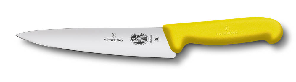 

Кухонный нож Fibrox Carving 19см с желт. ручкой (Vx52008.19)