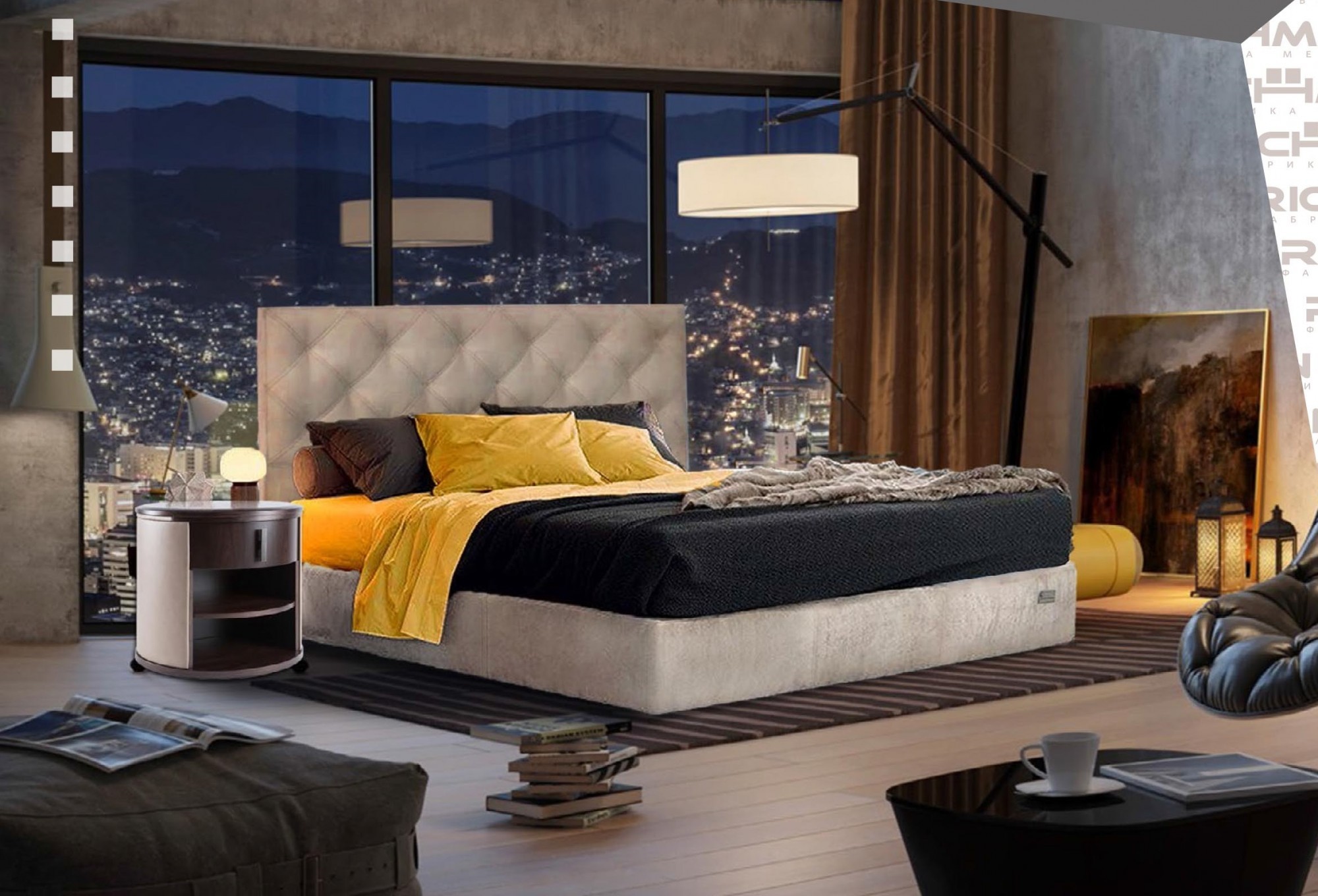 

Кровать Bristol Comfort 120 х 200 см Мисти Milk С подъемным механизмом и нишей для белья Бежевая