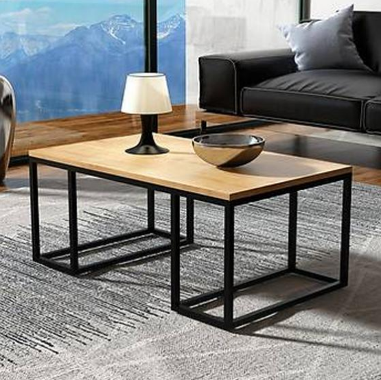 

Журнальный столик в стиле Лофт металлический StepLoft Cof-tab-197