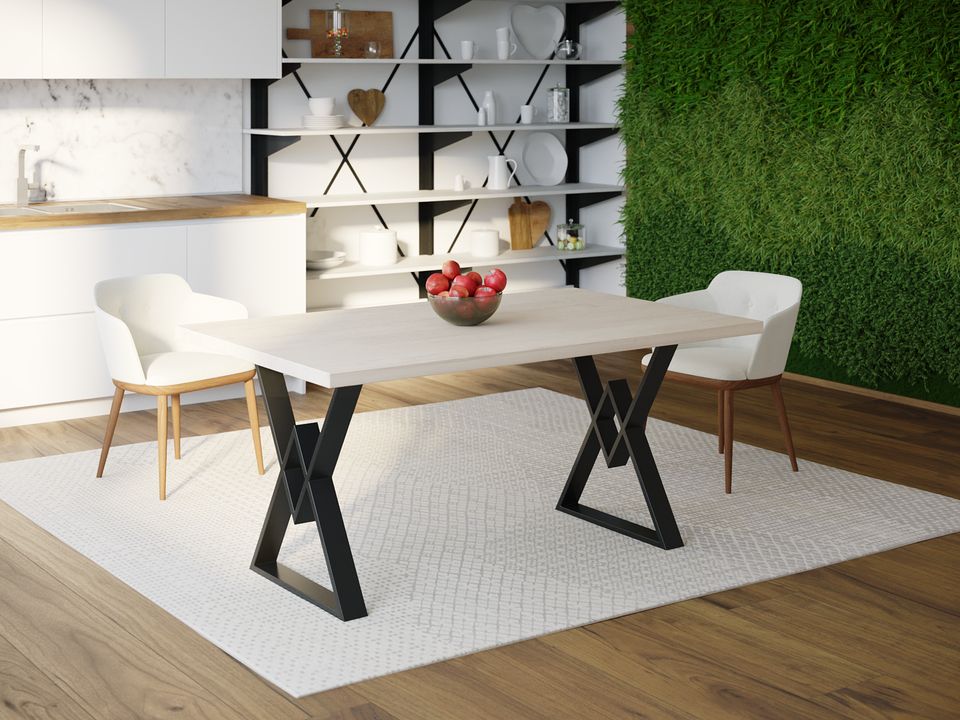 

Обеденный стол HYGGE HG166 Брендерслев 150 х 80 х 75 см ДСП Дуб Белый