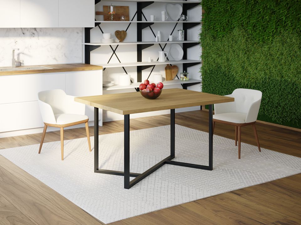 

Обеденный стол HYGGE HG103 Ольборг 150 х 80 х 75 см ДСП Дуб Светлый