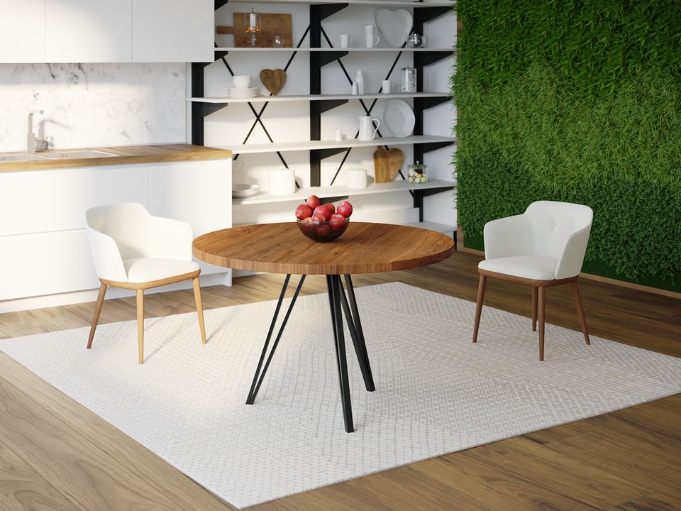 

Обеденный стол HYGGE HG130 Альбертслунд Круглый 75 х 75 х 75 см ДСП Дуб Ореховый