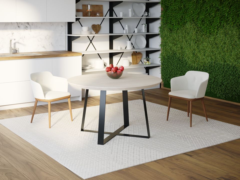 

Обеденный стол HYGGE HG125 Гольстебро Круглый 75 х 75 х 75 см ДСП Дуб Белый