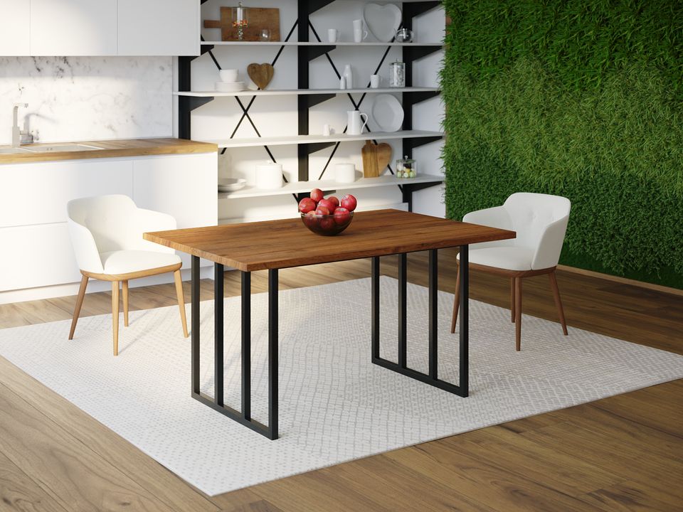 

Обеденный стол HYGGE HG170 Хобро 150 х 80 х 75 см ДСП Дуб Ореховый