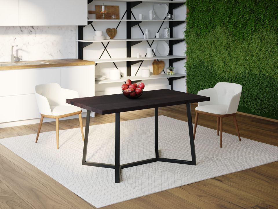 

Обеденный стол HYGGE HG122 Віборг 135 х 80 х 75 см ДСП Дуб Венге