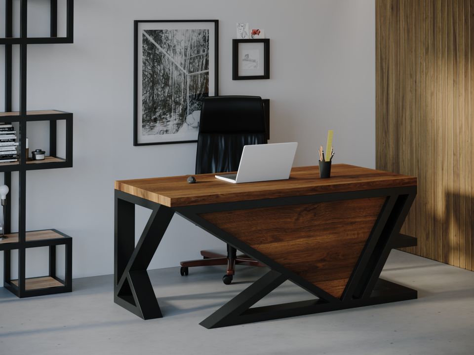

Компьютерный стол HYGGE HG147 Фарум 150 х 80 х 75 см ДСП Дуб Ореховый