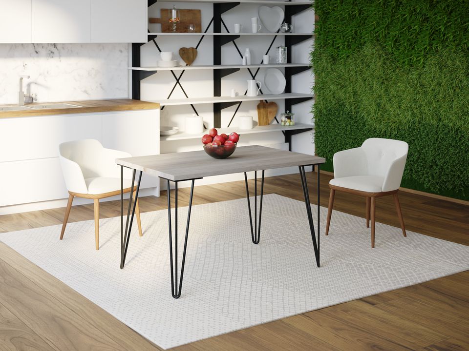 

Обеденный стол HYGGE HG119 Греве Странн 120 х 80 х 75 см ДСП Дуб Серый