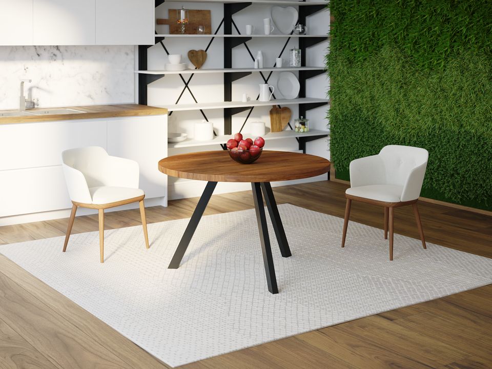 

Обеденный стол HYGGE HG121 Фредерісія Круглый 75 х 75 х 75 см ДСП Дуб Ореховый