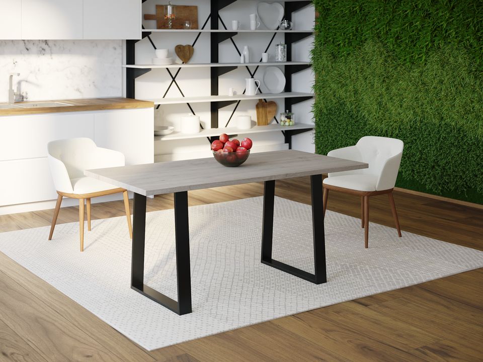 

Обеденный стол HYGGE HG173 Хаслев 135 х 80 х 75 см ДСП Дуб Серый