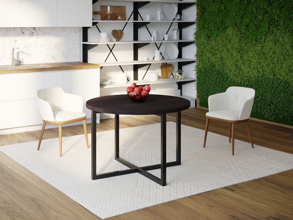 

Обеденный стол HYGGE HG117 Сількеборг Круглый 100 х 100 х 75 см ДСП Дуб Венге