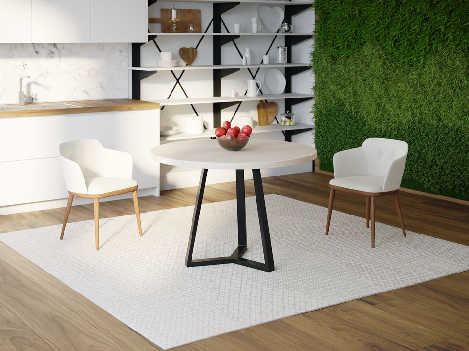 

Обеденный стол HYGGE HG106 Шарлоттенлунд Круглый 90 х 90 х 75 см ДСП Дуб Белый