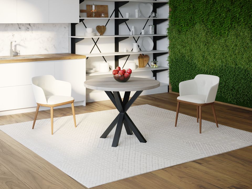 

Обеденный стол HYGGE HG110 Горсенс Круглый 90 х 90 х 75 см ДСП Дуб Серый