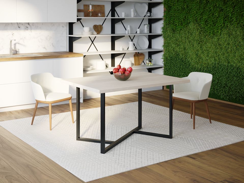 

Обеденный стол HYGGE HG103 Ольборг 135 х 80 х 75 см ДСП Дуб Белый