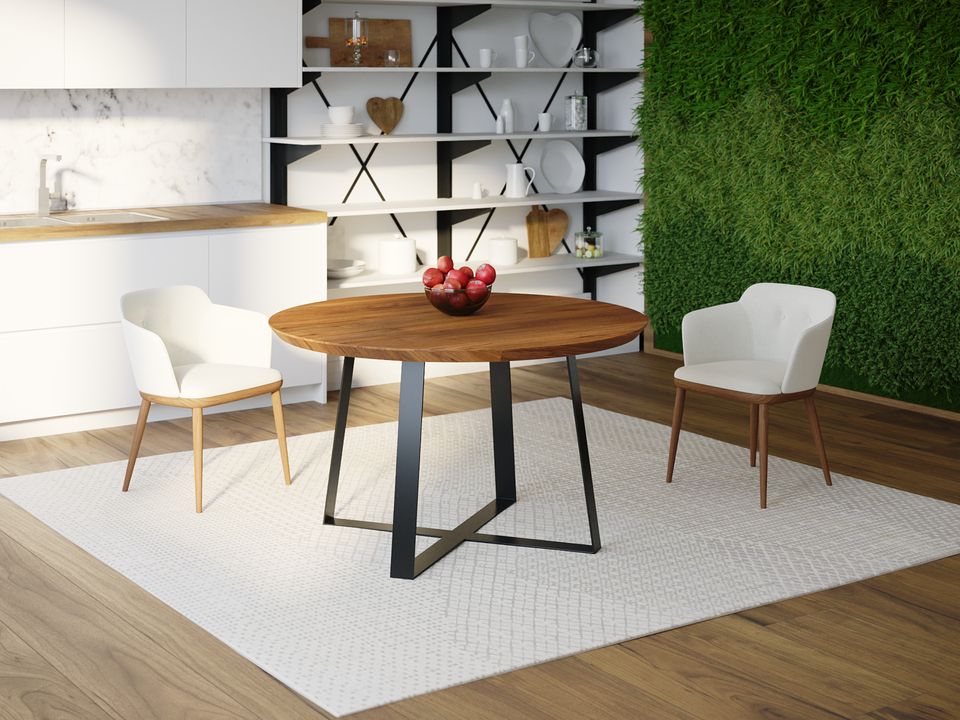 

Обеденный стол HYGGE HG125 Гольстебро Круглый 90 х 90 х 75 см ДСП Дуб Ореховый