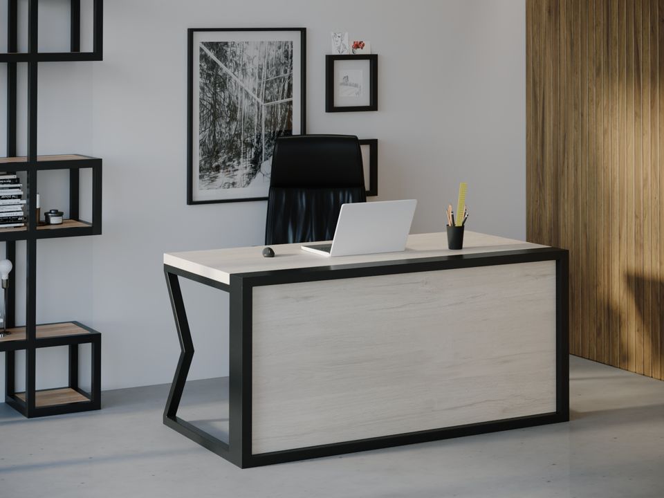 

Компьютерный стол HYGGE HG126 Брьоннбю 150 х 80 х 75 см ДСП Дуб Белый