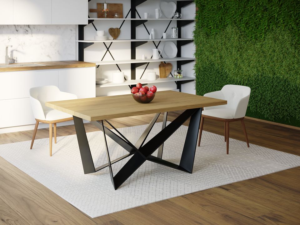 

Обеденный стол HYGGE HG171 Хедехусен 150 х 80 х 75 см ДСП Дуб Светлый