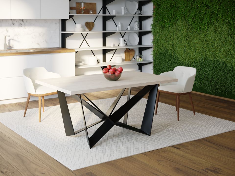 

Обеденный стол HYGGE HG171 Хедехусен 120 х 80 х 75 см ДСП Дуб Белый