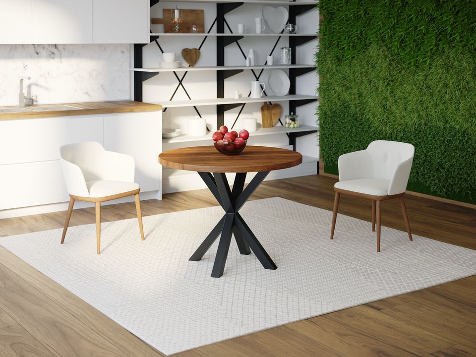 

Обеденный стол HYGGE HG110 Горсенс Круглый 90 х 90 х 75 см ДСП Дуб Ореховый