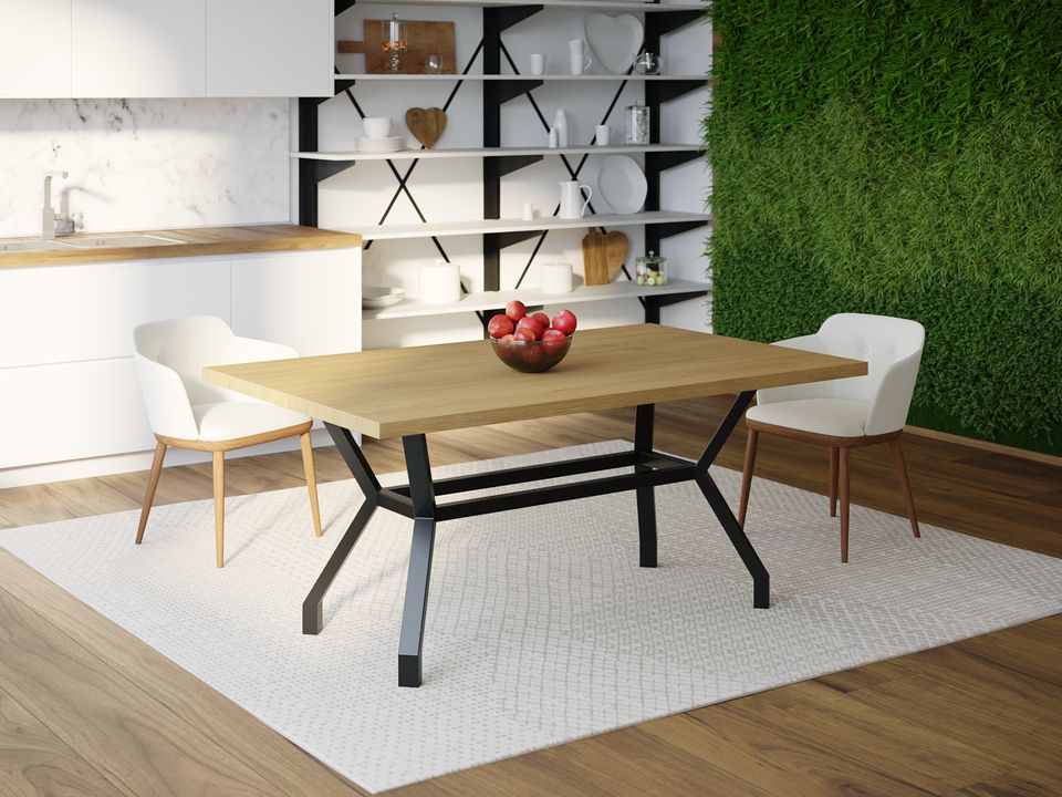 

Обеденный стол HYGGE HG133 Холбек 135 х 80 х 75 см ДСП Дуб Светлый