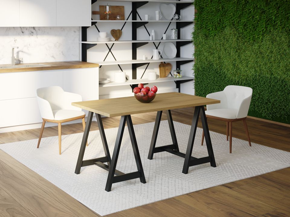 

Обеденный стол HYGGE HG134 Свендборг 150 х 80 х 75 см ДСП Дуб Светлый
