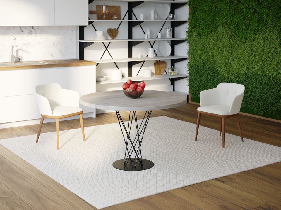 

Обеденный стол HYGGE HG128 Слагельсе Круглый 75 х 75 х 75 см ДСП Дуб Серый