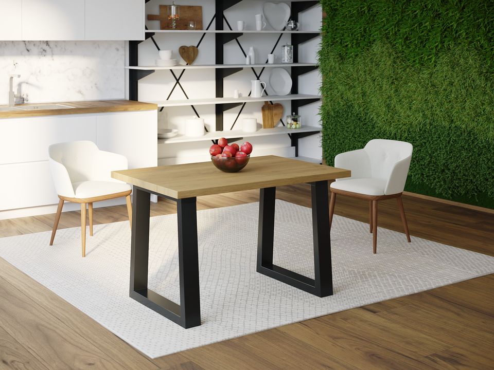 

Обеденный стол HYGGE HG112 Хвідовре 120 х 80 х 75 см ДСП Дуб Светлый
