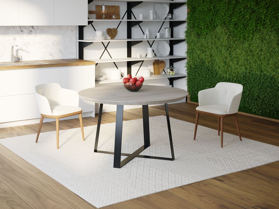 

Обеденный стол HYGGE HG125 Гольстебро Круглый 100 х 100 х 75 см ДСП Дуб Серый