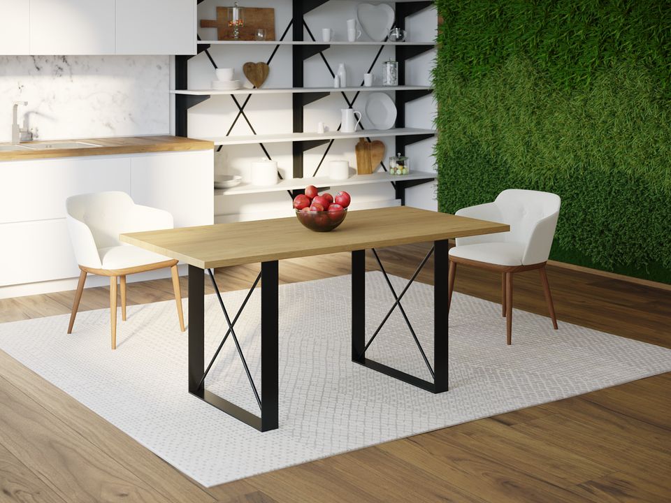 

Обеденный стол HYGGE HG172 Оддер 120 х 80 х 75 см ДСП Дуб Светлый